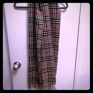Burberry wool scarf - GREY - 6 feet long